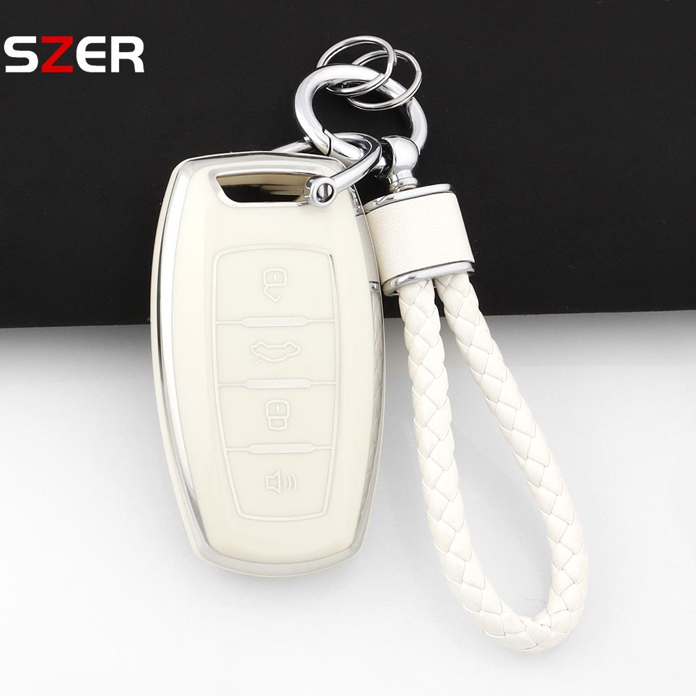 Fashion Tpu Car Key Case Cover For Great Wall Haval Jolion  H6 H7 H4 H9 F5 F7 F7X F7H H2S Gmw Dargo Protected Shell Keychain