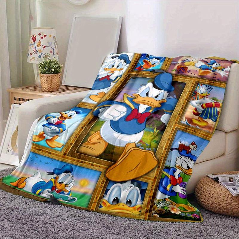 

1pc. Cartoon Duck Pattern Blanket, Home Decorative Throw for All Seasons, Soft Flannel Throw Blanket, Living Room, Travel, Camping, Car Blan 100x150cm