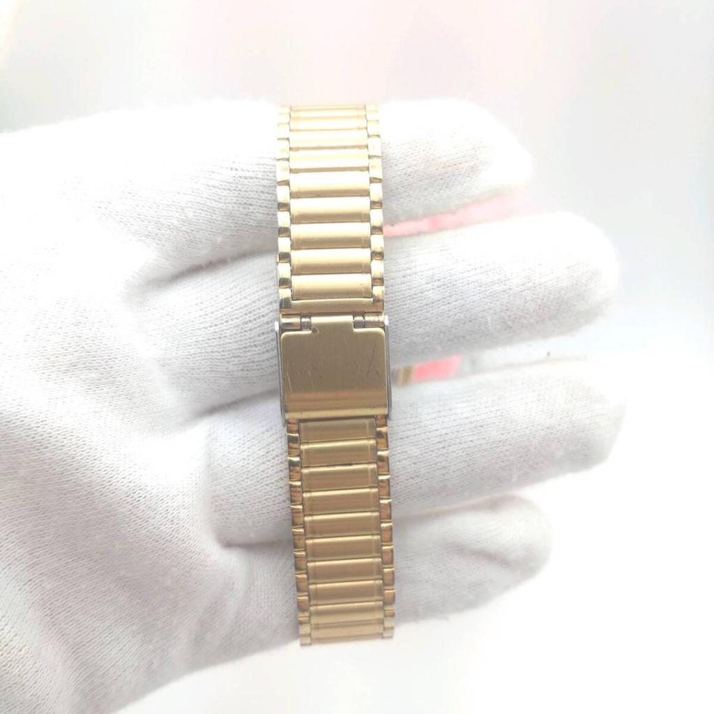 Used Management 1204 'Working Item' SEIKO Round Gold Vintage Quartz Men's Wristwatch Management 1204g