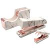 Marble Print Rose Gold Stapler Staples Remover Tape Dispenser Holder Set Office Desk Executive Manual Stationery Gift Kit for Desktop Accessories