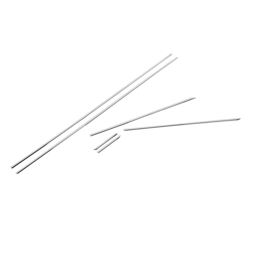 6pcs Chrome Body Side Fender Door Molding Trim Set 204 690 3162 Replacement for Benz C‑Class W204 Sedan 2008 To 2014