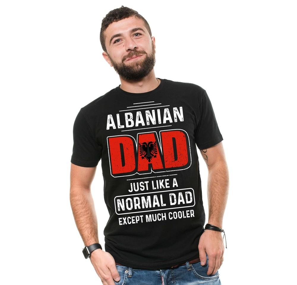 Mens Albanian Dad T-shirt Father s Day Gift Albanian Patriotic National Shirt Unisex T-Shirt XXXXL