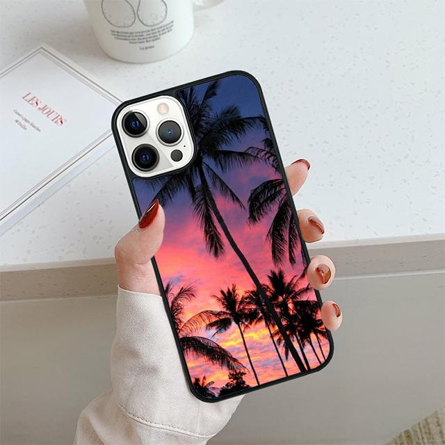 Tropical Summer palm trees Phone Case For Apple Pro Max 6S Plus For iPhone 17 Air 13 12 14 15 16  Cover Coque
