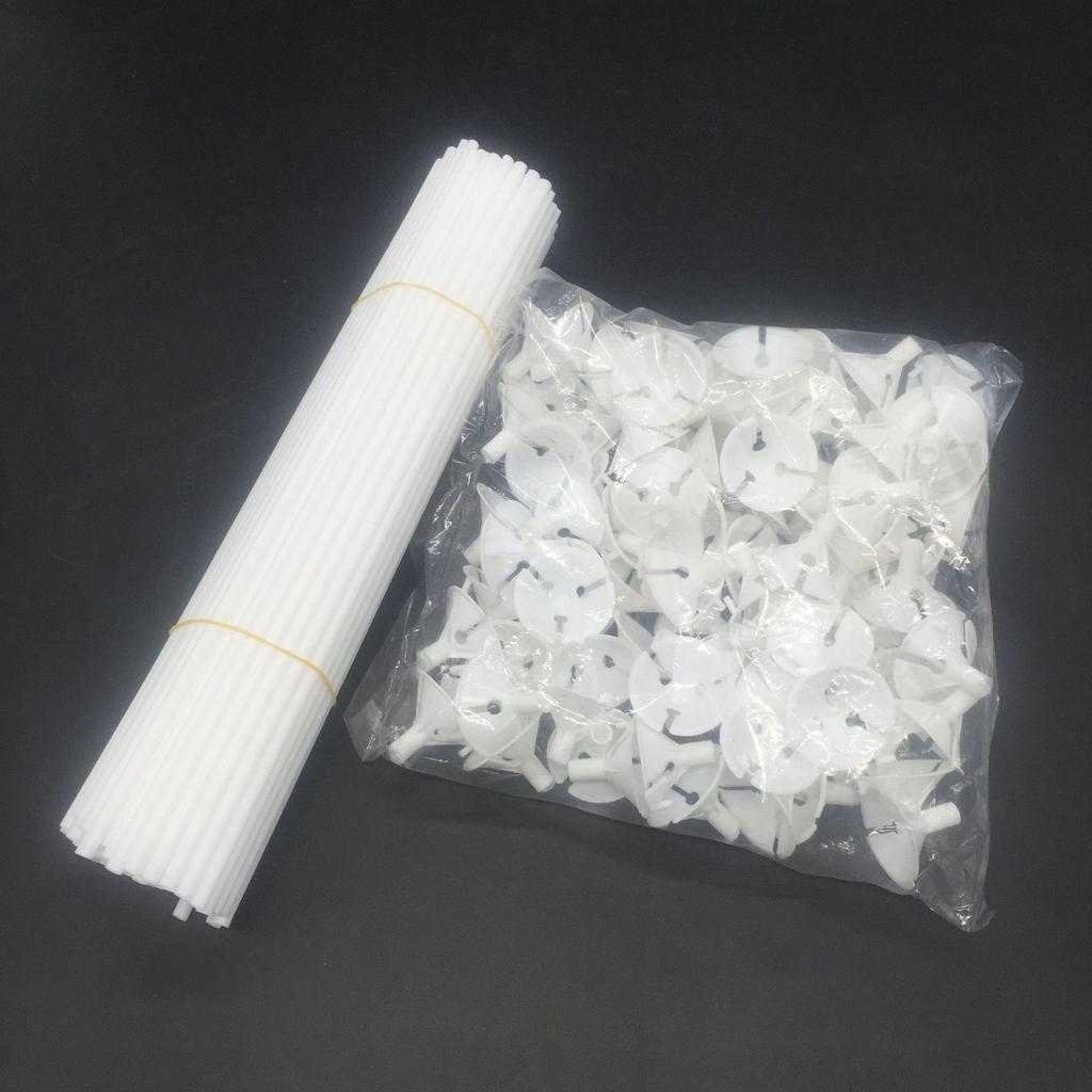 Macaron-Colored Balloon Support Rod - 40cm, Thickened & Hardened for Weddings & Parties