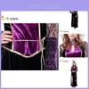 Bezauberndes lila gekröntes Hexen-Vampir-Kostüm für Halloween-Party oder Cosplay