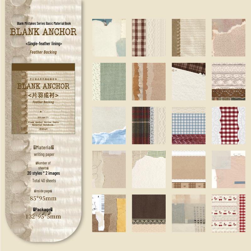 

Vintage Texture Blank Journal: Anchor Point Series, 10 Sheets