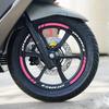 For VARIO Motorcycle 14 Inch Wheel Reflective Sticker Waterproof Personality Creative Color Warning Sticker