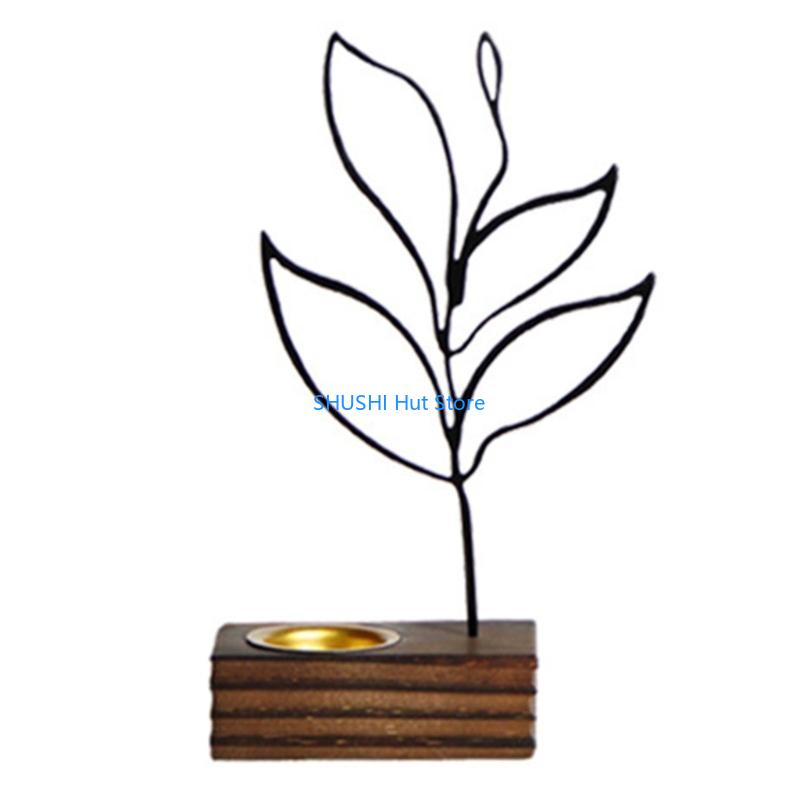 

Incense-Burner Stand Simple Abstract Figurines Wooden Base Art Sculpture Decors D57B чёрный
