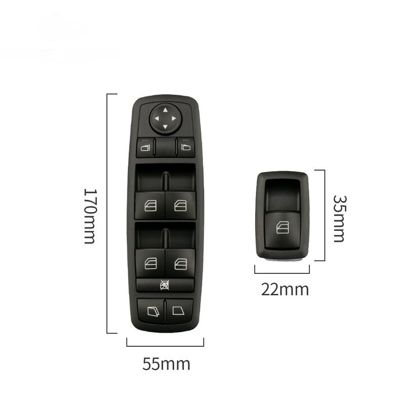 For Benz W164 W251 New Electric Power Master Window Switch For Mercedes GL ML R Class Left Window Mirror Switch Control Unit