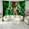 Roronoa Zoro Wall Tapestry Aesthetic Wall Hanging Printed Fabric Blanket Decorative Tapestries for Bedroom Living Room Home Decor