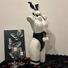 Sexy Lingerie Sexy Lace Splicing Suspenders Hairball Perspective Sexy Free Bunny Uniform Suit Women