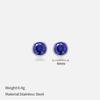 Simple Crystal Stud Earrings Fashion Women December Birthstone Colorful Diamond Earrings for Girls Gift