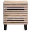Nightstand 40 x 34 x 46 cm Bleached Solid Mango Wood