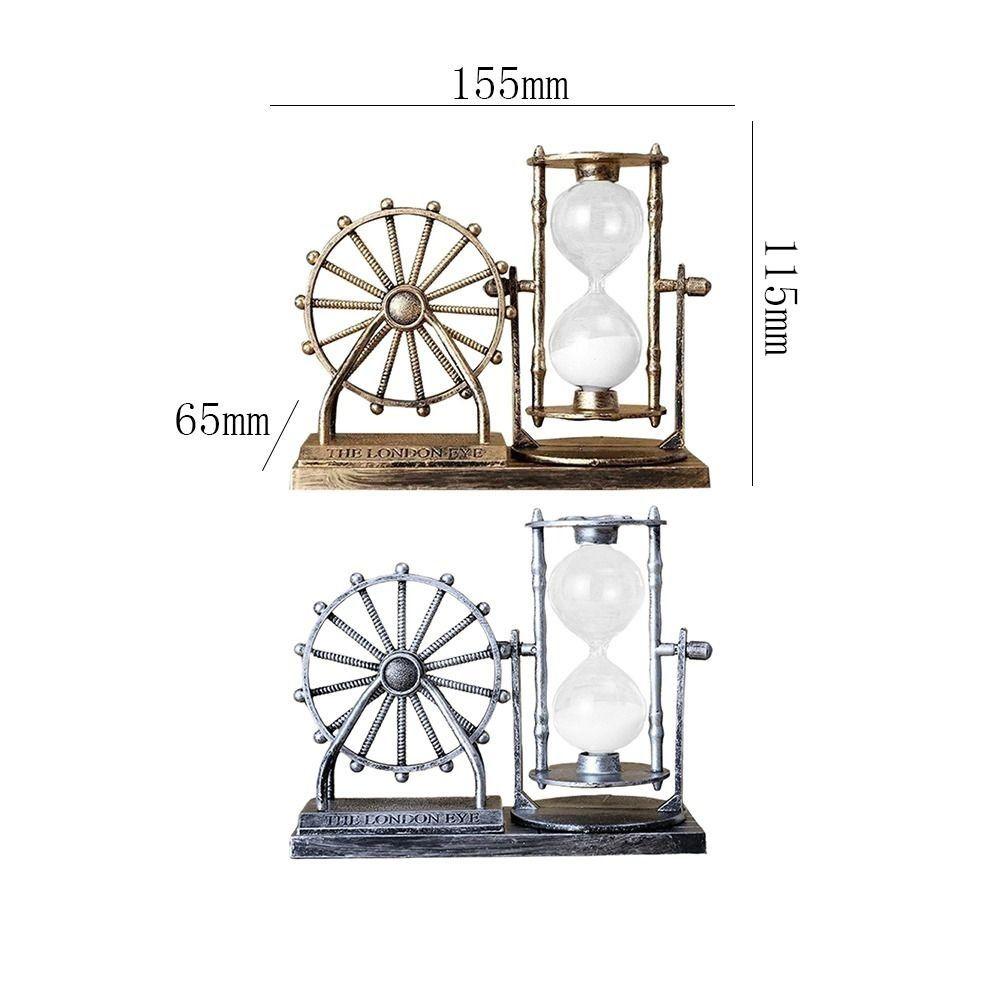 Durable Rotating Ferris Wheel Hourglass Sand Glass Plastic Sand Clock Timer Vintage Ferris Wheel Ornament Desktop Decor