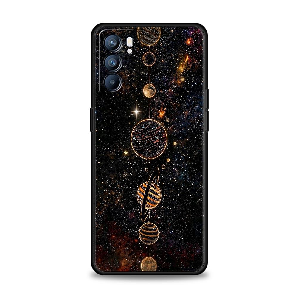 Case For Oppo Reno13 Reno12 Reno11 F Reno10 Pro A54 A53 A95 A76 A57 A98 A80 A79 5G A78 4G Cover Starlit Sky Planet Space Art