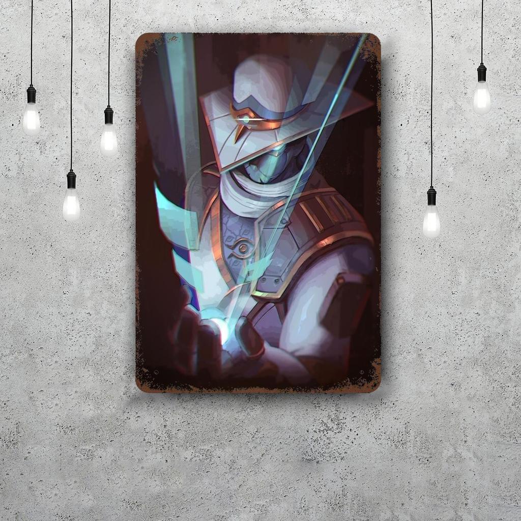 Cypher Valorant Vintage Metal Tin Signs Posters Decor Retro Metal Plaque Wall Art Decor for Garage Bar