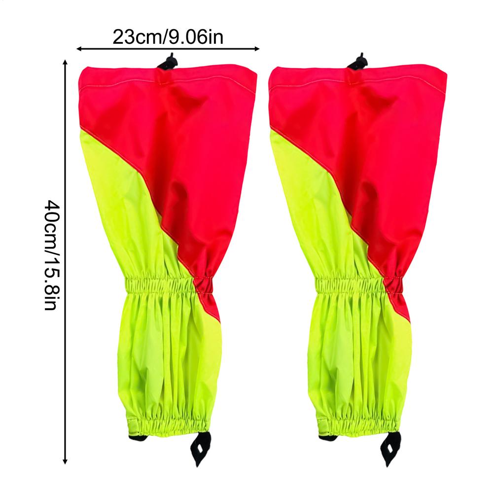 

Leg Gaiters Waterproof Legging Inner Zipper Protection Gear Foot Covers for Men Adults Family Friends Enthusiast Ski Snow червоний