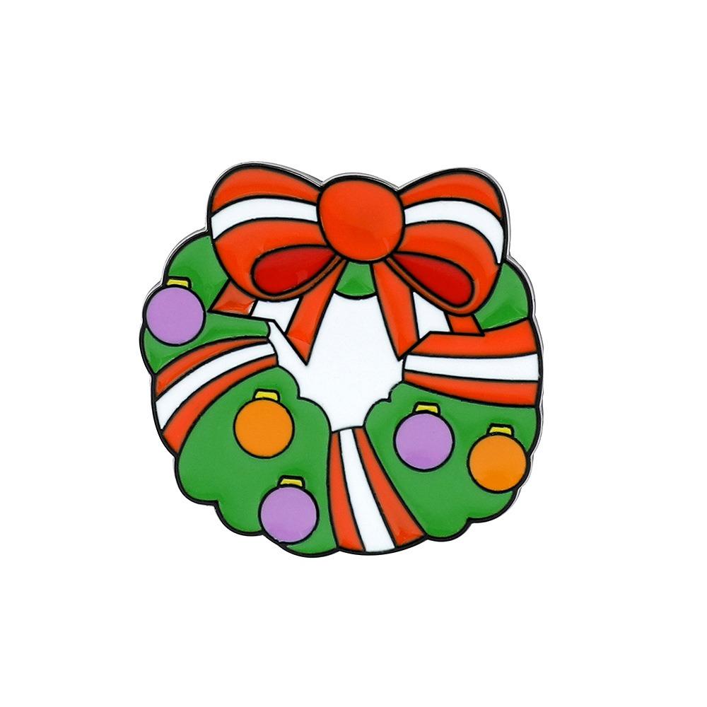 Fashionable Christmas Brooch Snowman Christmas Tree Pins Santa Claus Brooch  New Year Pins