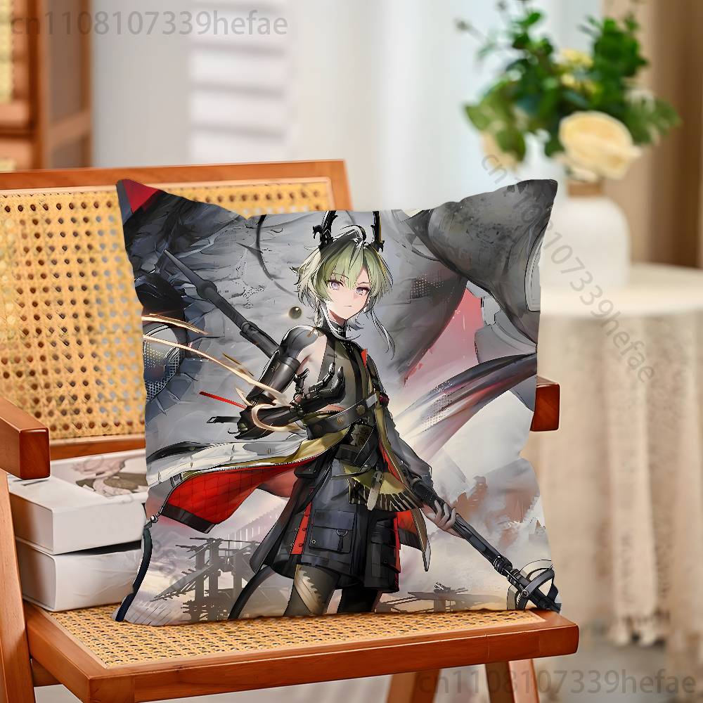 Arknights Endfield Pillow Cases for Bedroom Living Room Sofa Home Decor Polyester Cushion Cover with Zipper