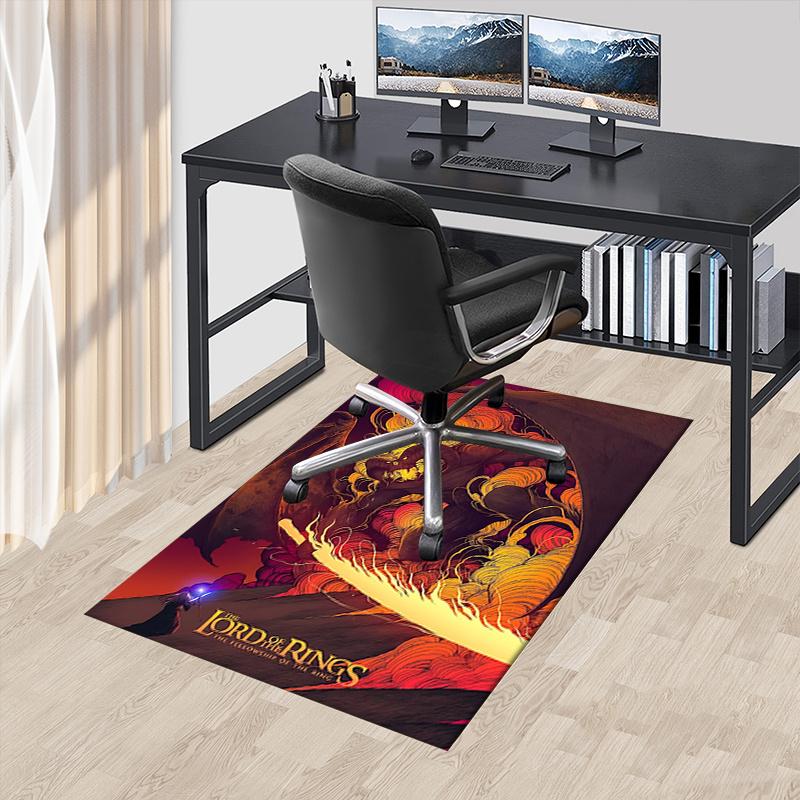 

Dragon,Lord of the Rings Polyester Office Carpet Chair Mats, Home Decor Dormitory Floor Protector with Anti-Skid Backing, Large Area Coverag 60cm by 90cm