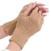 Winter Hand Gloves Soft Warm Gloves Stretchy Fingerless Mittens With Thumb Hole