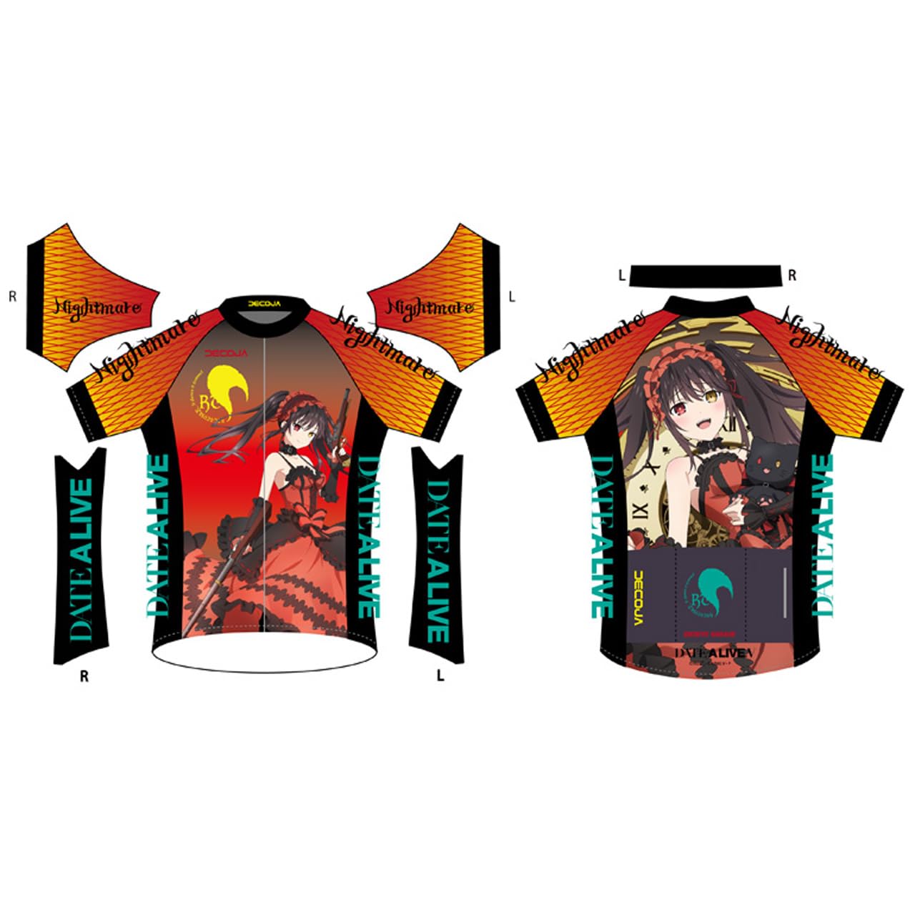 

[Groove Garage] Date A Live V Kurumi Cycling Jersey, Size L
