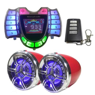 Motorcycle Bluetooth-compatible Sound System Classic Colors and Simple Durable Design Waterproof Stereo Speakers Radio USB