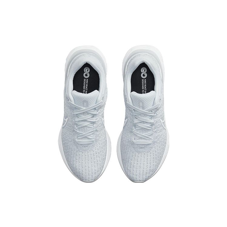 Nike  React Infinity Run Flyknit 3 Pure Platinum Women Sneakers Blue White DD3024-004