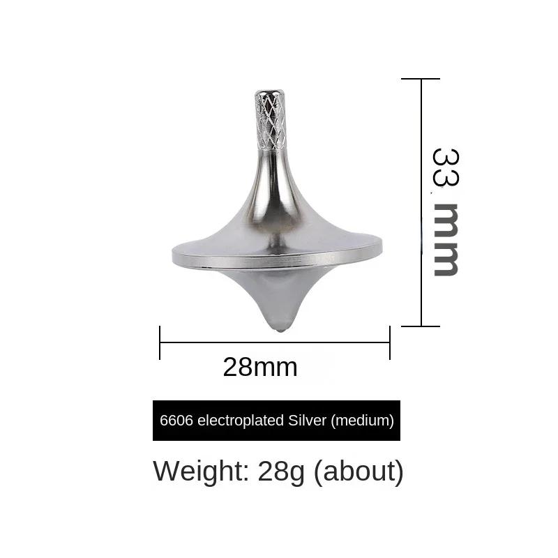 Copper Metal Spinning Top Tip Counter Stress Ease Plaything Small Edc Relieve Stress Decompression Gadgets Roller For  Children Kids