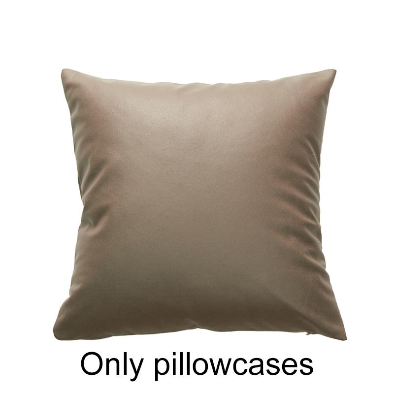 

1 шт. диван офис автомобиль 50*50 см антицарапающая поясная подушка искусственная кожа простой однотонный мягкий чехол для подушки 50*50cm