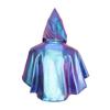Halloween Hooded Cape Laser Blue Vampire Cosplay Sunscreen Suit Glossy Shawl Dopamine Show