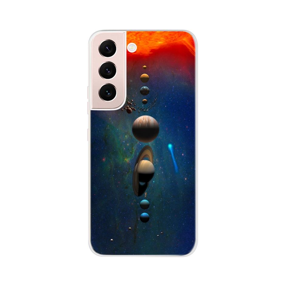 Beautiful Flower Phone Case For Samsung Galaxy S22 Pro S 22 Ultra 5G Case Cute Cat Soft Silicone TPU Cover For Samsung S22 22Pro
