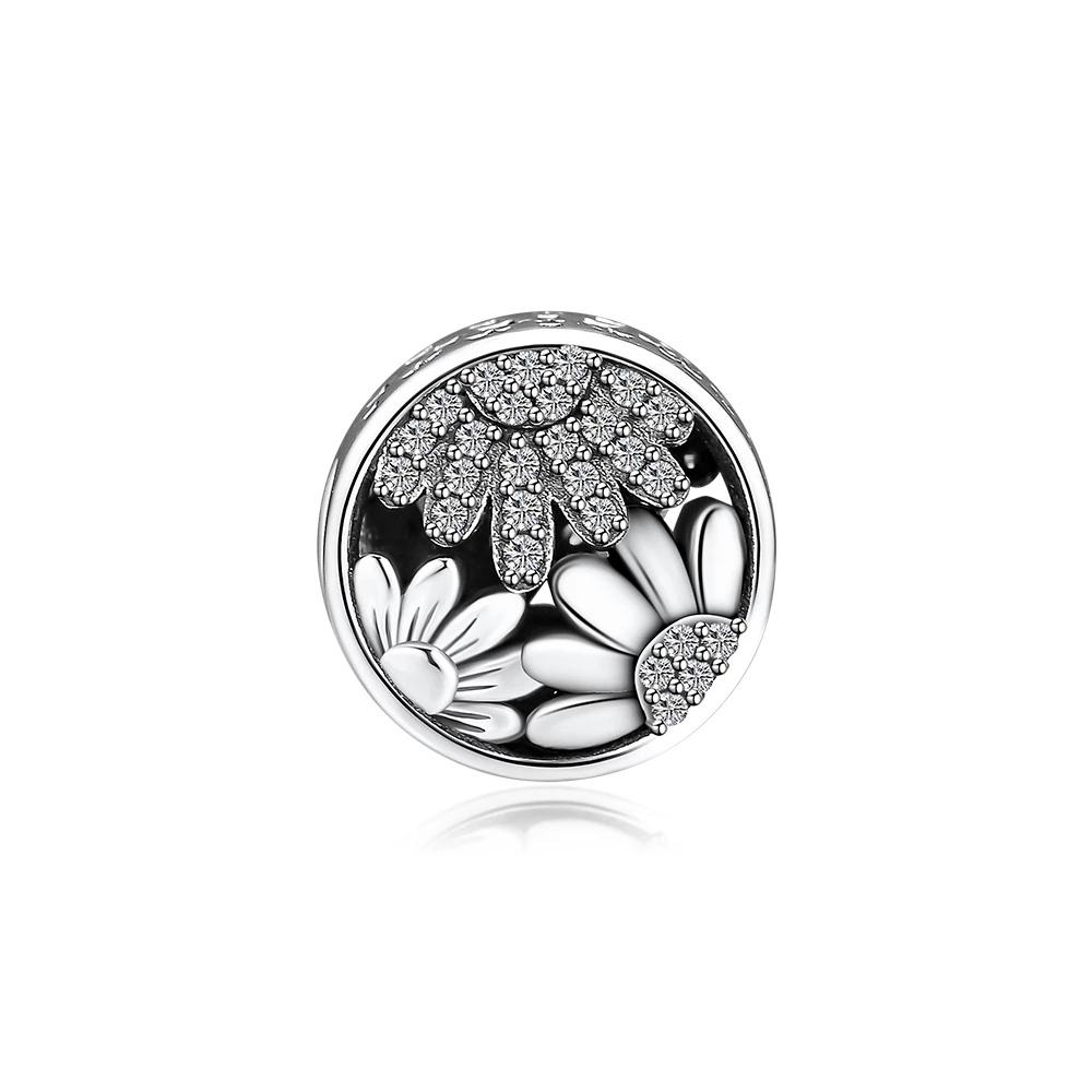 925 Silver Snake Leopard Beads Camera Flower Pendant Charm For European Bracelets DIY Jewelry Gifts