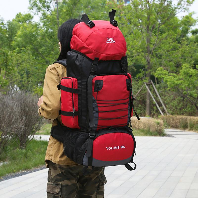 90L Large Capacity Hiking Backpack - Waterproof Lightweight Outdoor Backpack for Men Women, Ideal for Trekking, Camping, Travel