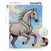Majestic Horse Pearl Kit DIY 5D Rhinestone Art Craft for Adults and Kids Home Party Decoration Handmade Gift