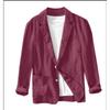 Men Solid Color Long Sleeve Casual Cotton Blazer Business Casual Outerwear