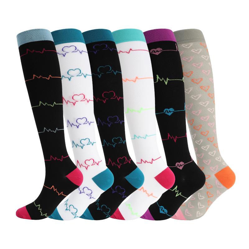 

Комбо из 6 пар: Узорные компрессионные носки для бега, йоги и спорта - Влагоотводящие, дышащие, быстросохнущие гольфы для осени L/XL 40-46