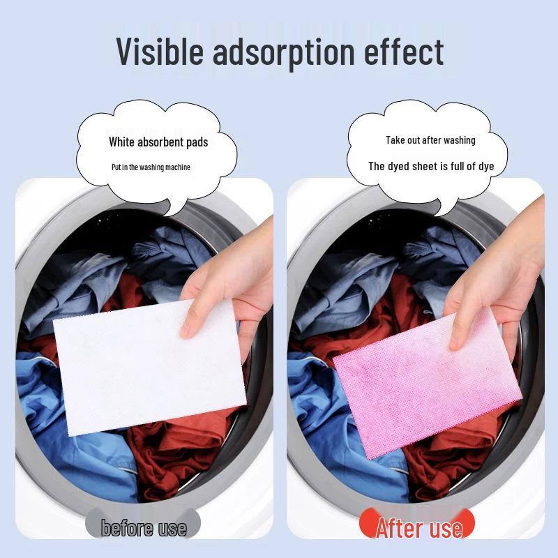 Color Absorbing Laundry Sheets: Prevent Color Bleeding & Staining In Mixed Loads