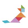 Magnetic Tangram Toys 7 Shapes Exercise Logical Thinking Bookclip Design Wooden Pattern Blocks Set