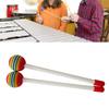 2 Pcs Kids Drumsticks Bright Color Pleasant Sound Plastic Hand Percussion Drum Stick for Music Education Entertainment