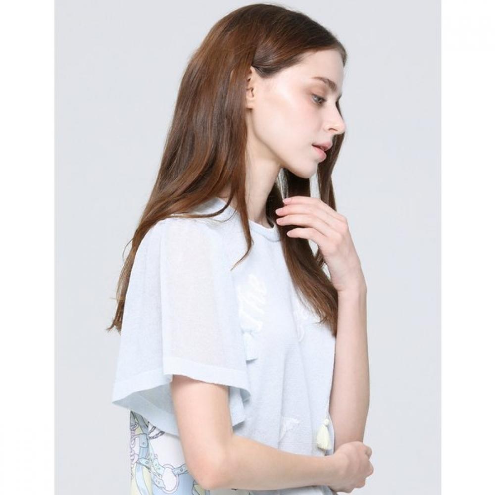 SON JUNG WAN Print Mix Knit Blouse Zkn6262121