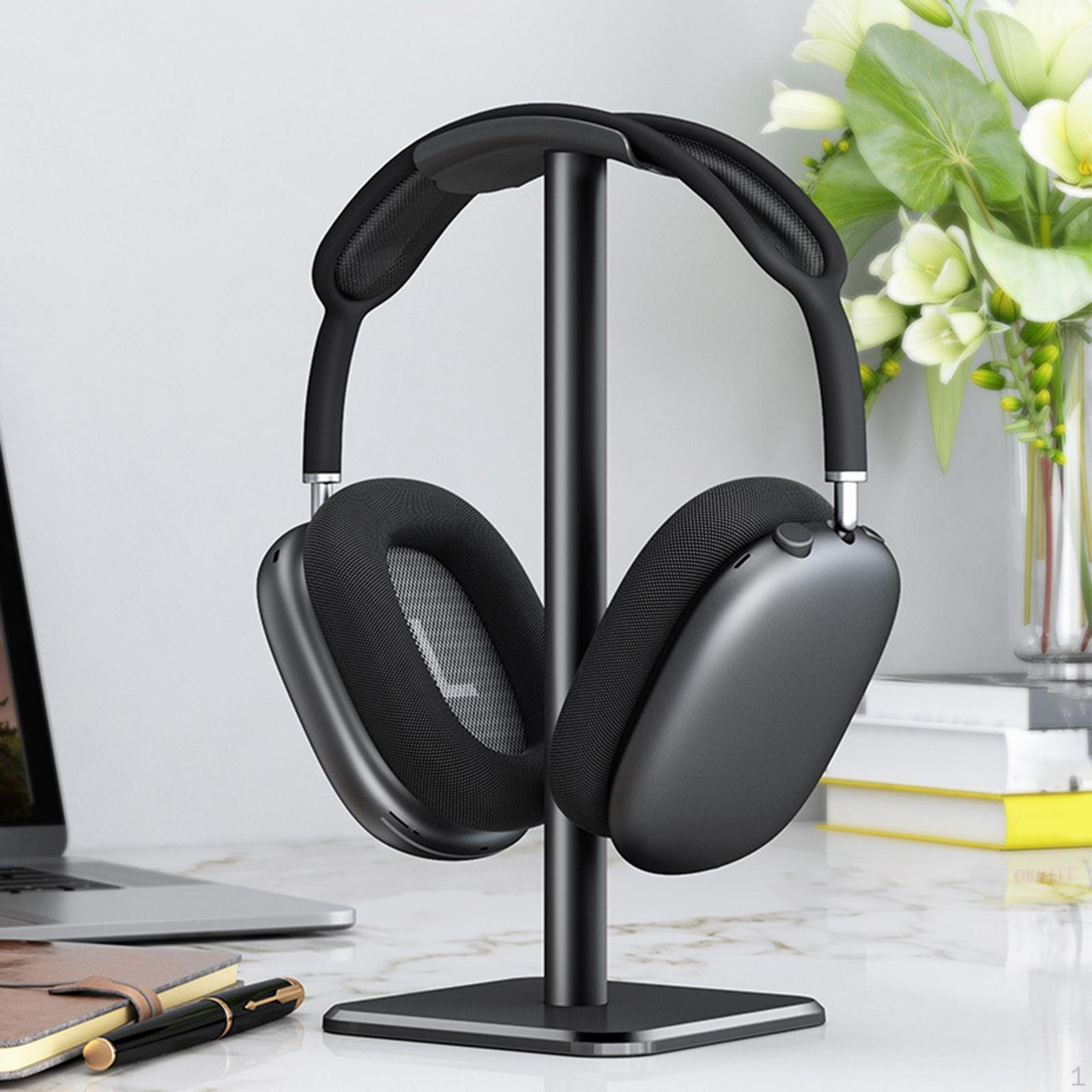 

Подставка для игровой гарнитуры, держатель дисплея, устойчивый подарок на годовщину, настольные аксессуары, компактное хранилище чёрный