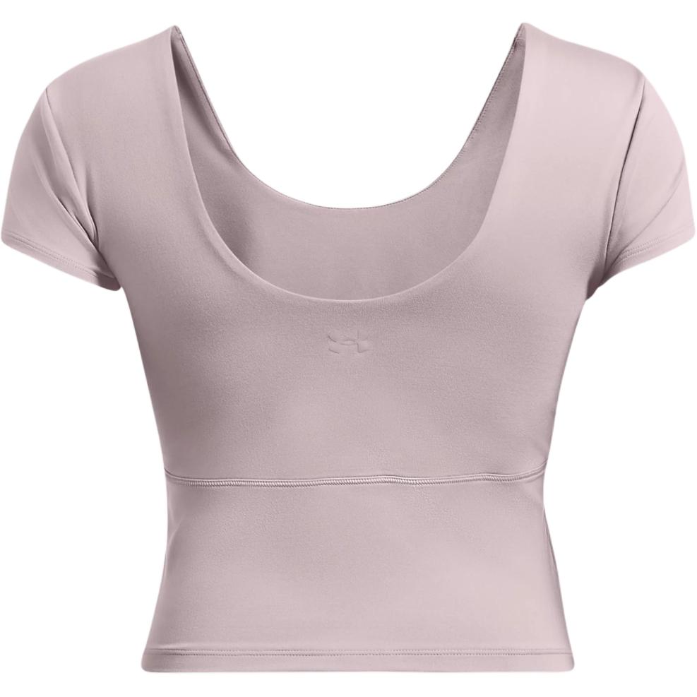 Under Armour Meridian Fitted Moisture Wicking Breathable Comfortable Short Sleeve T-Shirt Women Tops Lithe-Gray 1379156-015