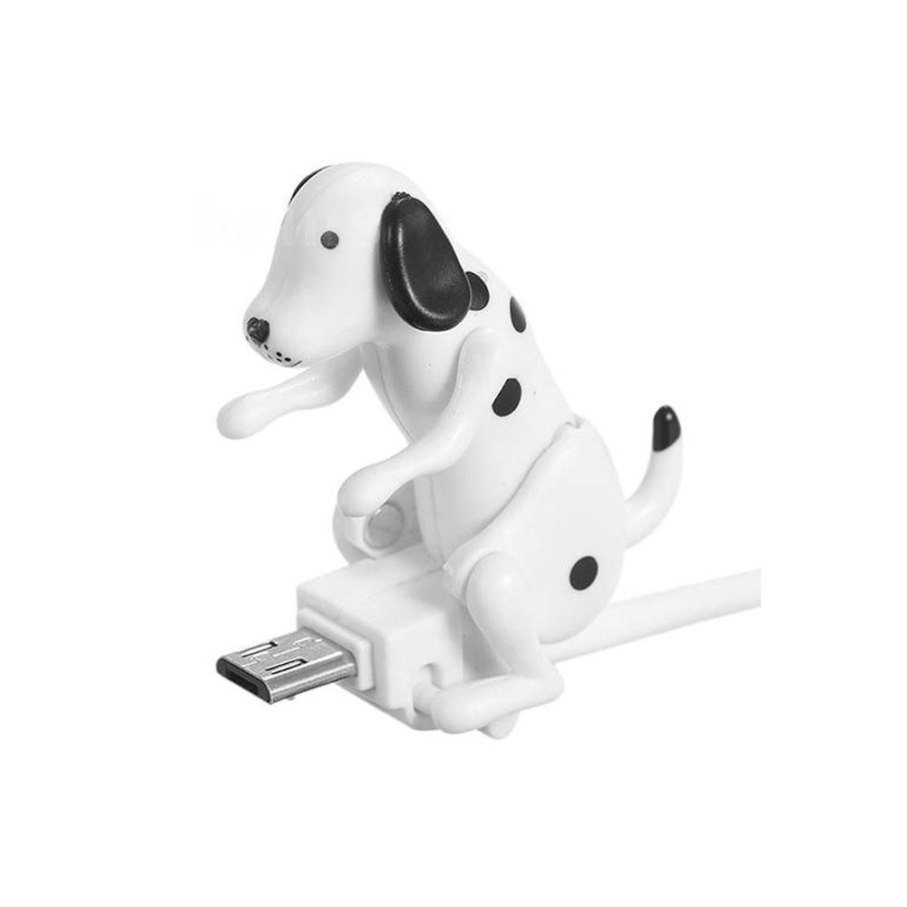 Mini Cute Humping Spot Dog Toy Smartphone Cable Charger Data 1M Charging Line for Android Device Por