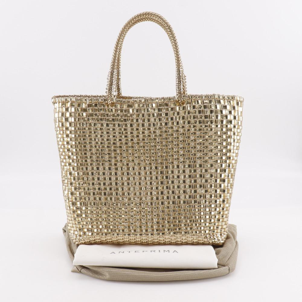 ANTEPRIMA Intreccio Small Handbag gold Wire Cord Women Used
