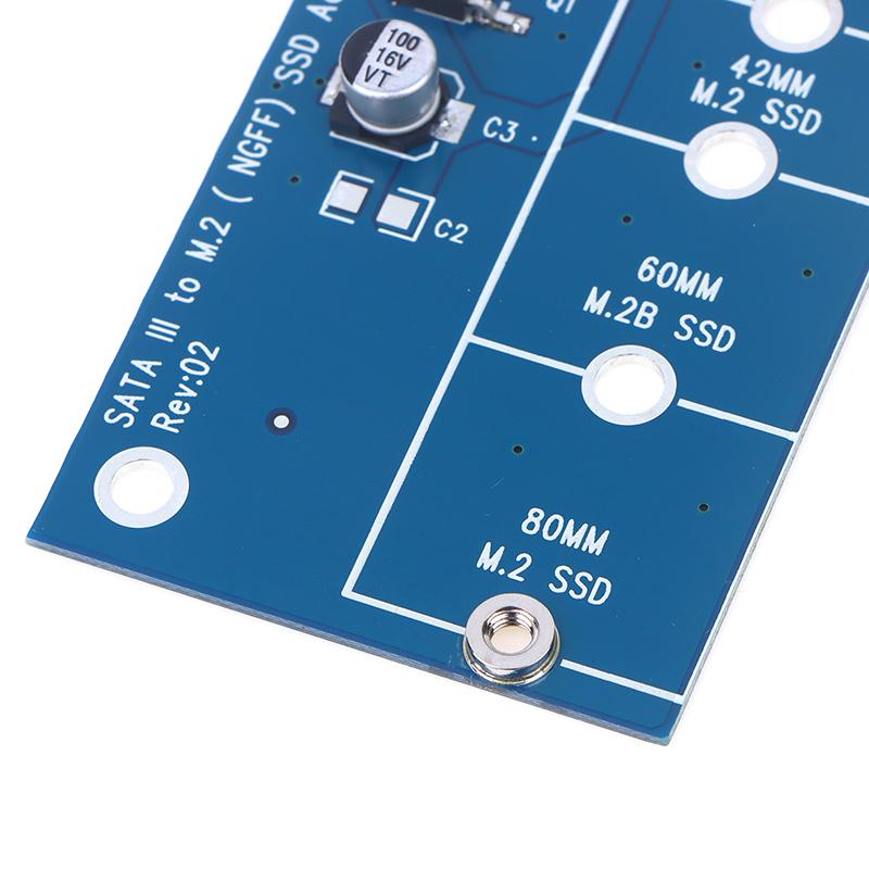 Adicionar no cartão Ngff M.2 adaptador M2 Sata3 Raiser M.2 para adaptador Sata Ssd M2 para cartão de expansão Sata B suporte de chave 30/42/60/80 mm