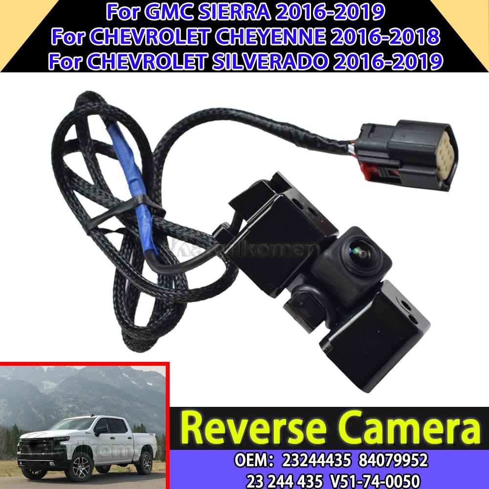 Rear View Camera 23244435 84079952 Parking Assist Camera Replacement For Chevrolet Silverado GMC Sierra 1500 2500 3500 2016-2019