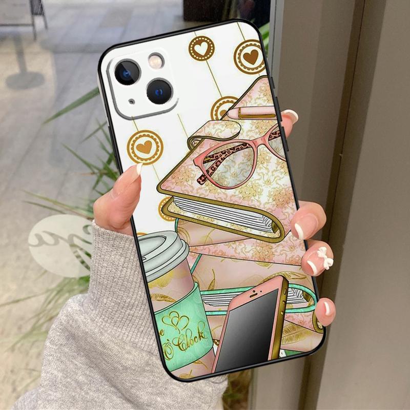 

Library Bookish Phone Case For iPhone 11 12 13 14 15 16 Pro Max Mini X XS Max XR Plus SE2 Full Back Cover iPhone 11 Pro