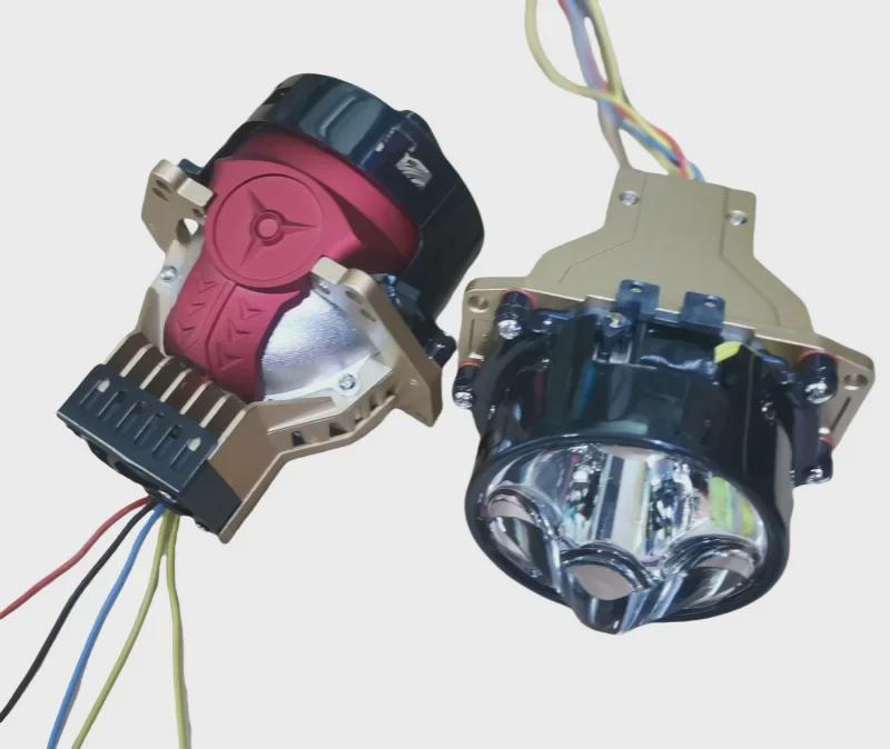 Tri-Light Laser LED Lens Headlight H7H4 Conversion Kit