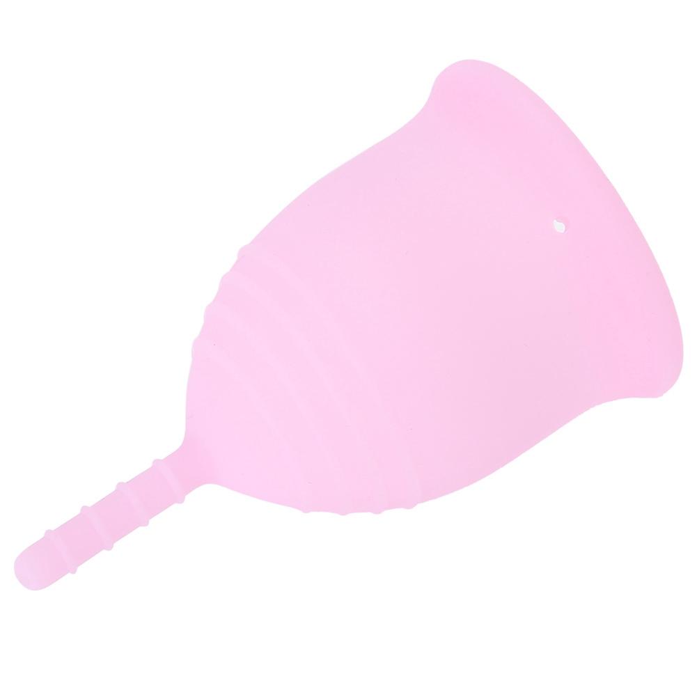 

Менструальная чаша Медицинский силикон Женская Леди Защита от протеканий Безопасность Женская гигиена Чаша Розовая L розовый